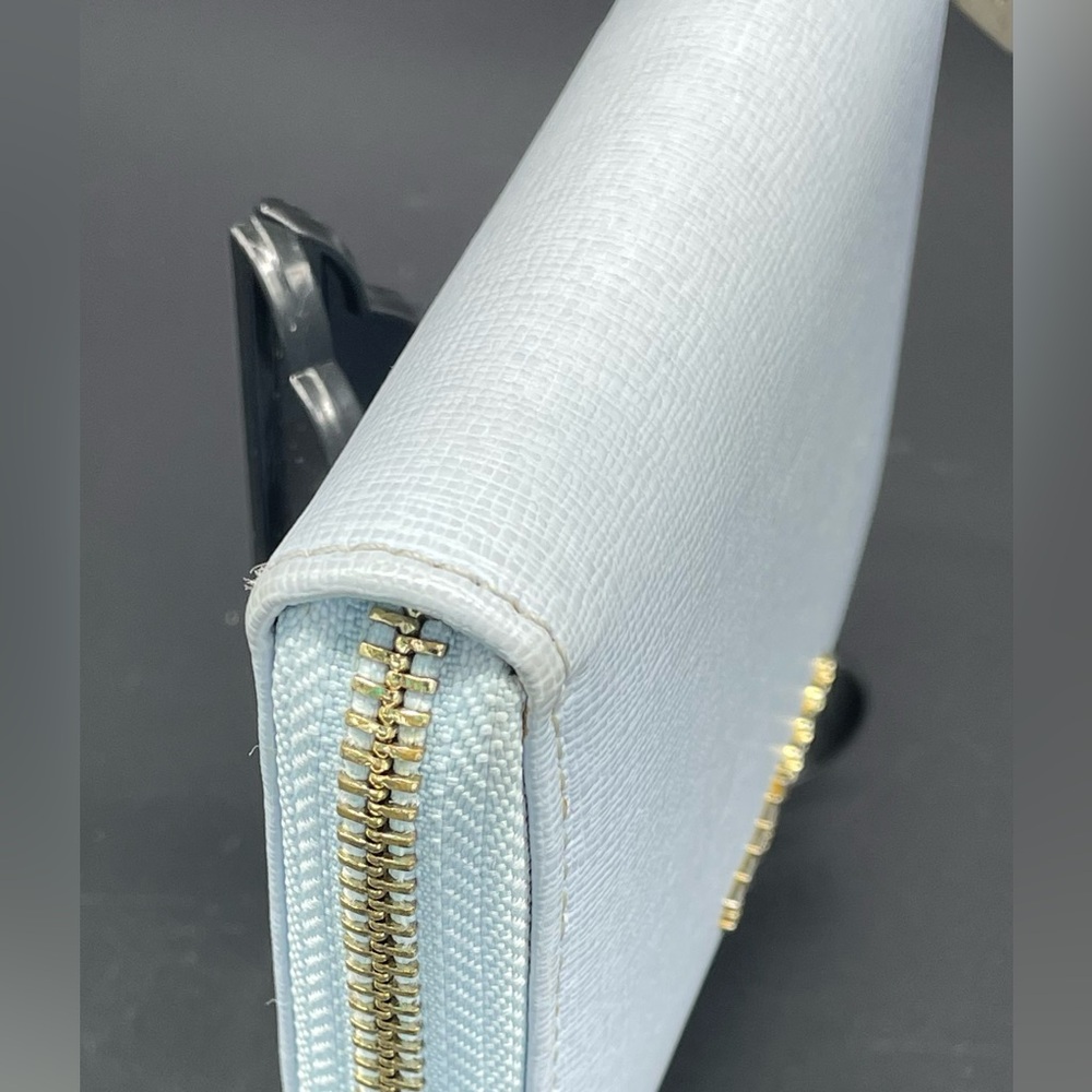 Coccinelle Light Blue Small Leather Wallet - Picture 9 of 16